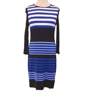 Lori M Collection Striped Jersey Dress- Sz. Sm